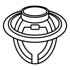 Halo line art vector