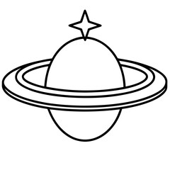 Halo line art vector