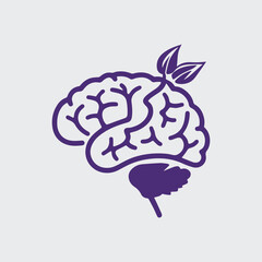World Alzheimer’s Day Vector Illustration with Purple Ribbon, Brain, and Memory Puzzle Pieces - Flat Solid Color Design for Awareness and Care Campaigns
