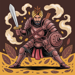 National Chai Day Vector Art – Abstract Chai Steam, Masala Spice Map, Chai Typography Characters, Fantasy Tea-Topia, and Fun Chai Dialogues in Clean Solid Color Vector Style