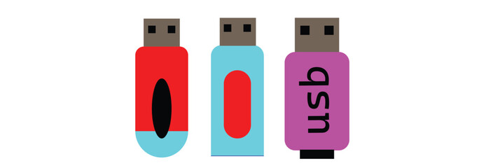 Flash Drive, Computer Technology, Storage, line icon