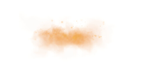 Dust and Smoke Burst Overlay Realistic Dirty Air and Sand Explosion Element on Transparent Background