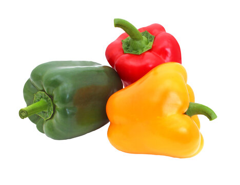 Poivrons - Green, red and yellow peppers	
