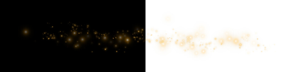 Elegant Gold Bokeh Glitter Burst for Festive or Fantasy Design © andreu1990