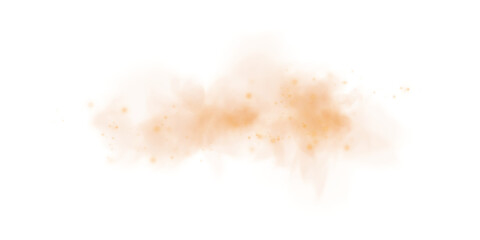 Dust and Smoke Burst Overlay Realistic Dirty Air and Sand Explosion Element on Transparent Background
