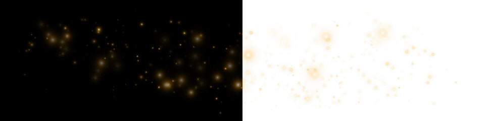 Elegant Gold Bokeh Glitter Burst for Festive or Fantasy Design