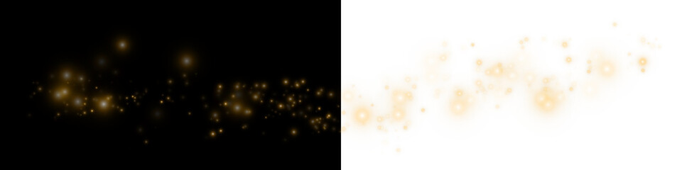 Elegant Gold Bokeh Glitter Burst for Festive or Fantasy Design