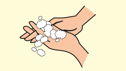 Nursing home, hospital, recuperation, rehabilitation concept happy old woman holding hands with nurse together, doctors in clinic care, help and support patients simple flat vector