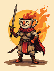 National Chai Day Vector Art – Abstract Chai Steam, Masala Spice Map, Chai Typography Characters, Fantasy Tea-Topia, and Fun Chai Dialogues in Clean Solid Color Vector Style