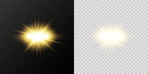Soft White Sunbeam with Optical Glow and Halo Light for Warm Summer or Heavenly Background Decoration