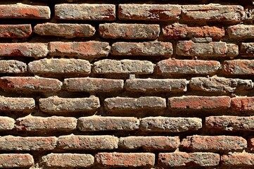 Background, texture wall of old brick