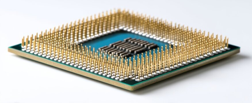 The sophisticated microprocessor showcasing advanced engineering and design details.