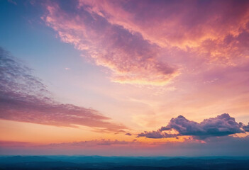 clouds over the blue sky