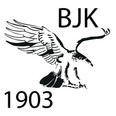 Beşiktaş football club colors. Black and white horizontal stripes flag background. Football background.