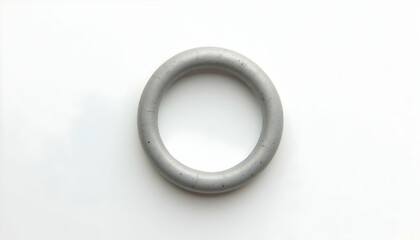 Gray Ring Object Isolated on White Background
