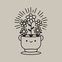 Inspirational vector art based on Positive Thinking Day with solid color illustrations of mindset growth, positive thoughts, emotional strength, and inner confidence symbols