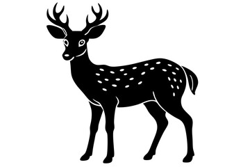 silhouette of a deer
