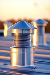 Rooftop ventilation exhausts showcasing essential air circulation for commercial kitchens