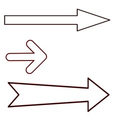 check mark and arrow