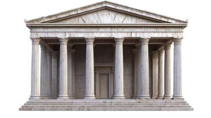 ancient greek temple ancient greek temple ancient greek temple with classical architecture and marble columns front view