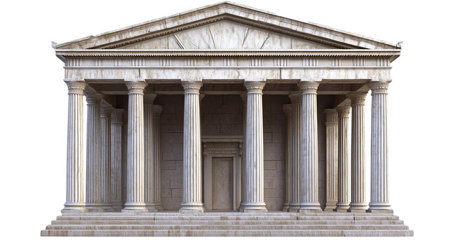 ancient greek temple ancient greek temple ancient greek temple with classical architecture and marble columns front view