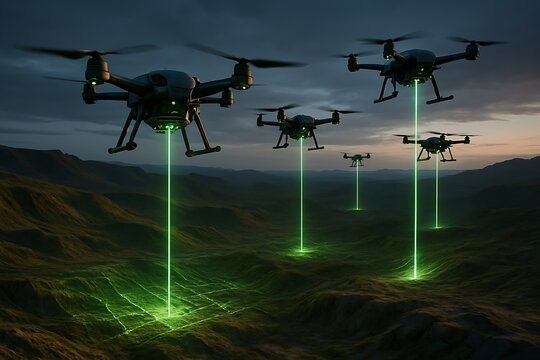 Precision Drone Mapping: Night Scan