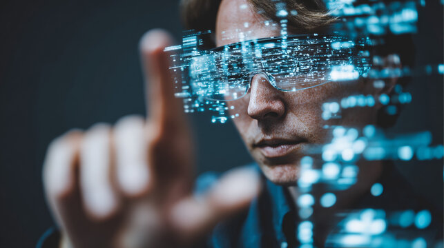 Business inteligence technology background. Binary code algorithms deep learning. Virtual reality analysis. Data science learning machine. Artificial intelligence data research and automation.