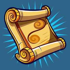 Ancient Scrolls with Vintage Feel, Historical Manuscripts Vector Illustration