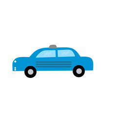 vector illustration of a taxi for automotive industry element