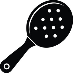Pickleball paddle vector silhouette