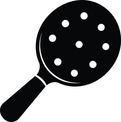 Pickleball paddle  vector silhouette