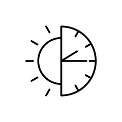 long day icon, summer, solstice, summersolstice, midsummer, meteorologicalsummer, longestday, sunnyday, sun, sunshine, sunlight, heatwave, warmweather, seasonalchange, humanoidicon, humanfigure