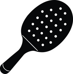 pickleball paddle vector silhouette