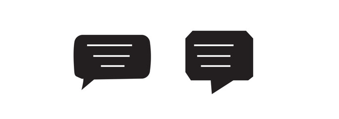 Chat icon vector isolated on background. Trendy message symbol. Pixel perfect. illustration EPS 10. - Vector.