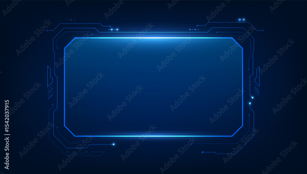 Poster abstract hud ui gui future futuristic screen system virtual design.