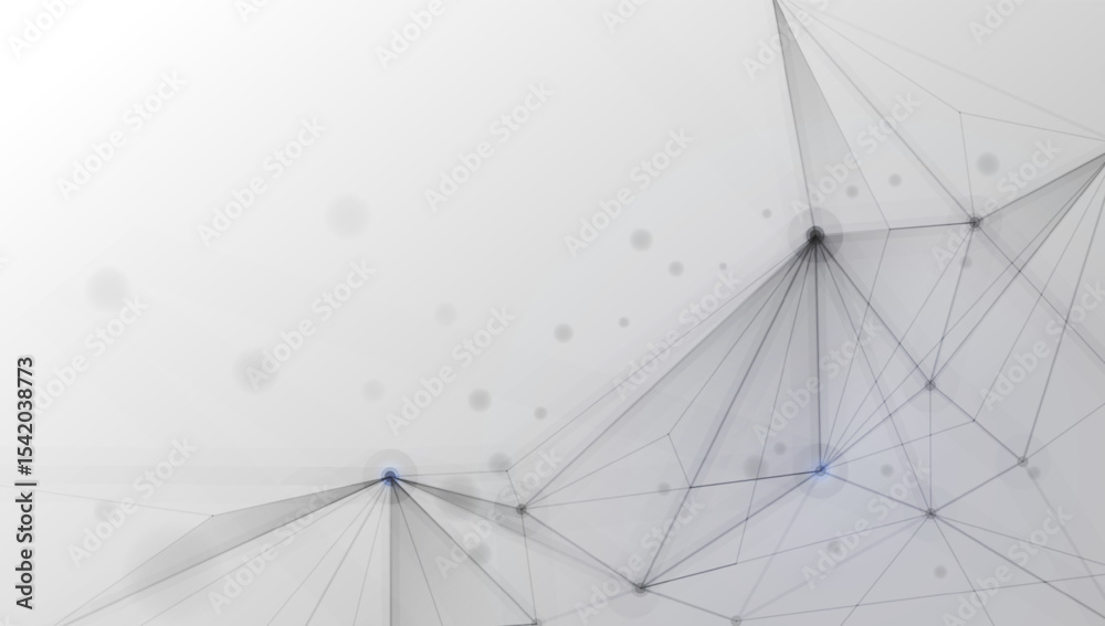 Poster connected polygons plexus vector background, digital data visualization. vector illustration