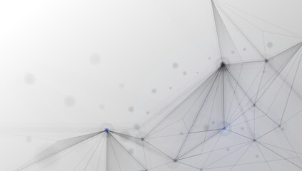 Connected polygons plexus vector background, digital data visualization. vector illustration