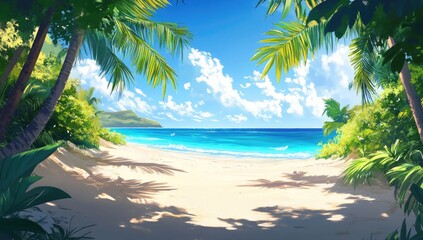 Obraz premium Tropical Beach Paradise