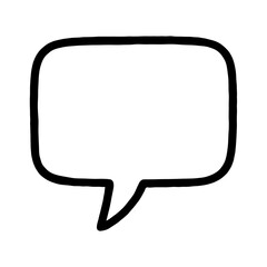 Naklejka premium Chat Bubble Icon Vector Speech Bubble and Blank Dialogue Symbol Template