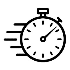 Fast Delivery Icon Speed Shipping Vector Symbol for Logistics and Courier Services