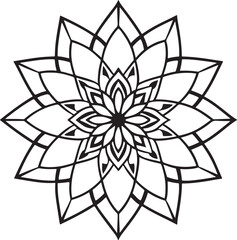 Minimal Mandala Vector