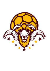 handball belier corne logo club