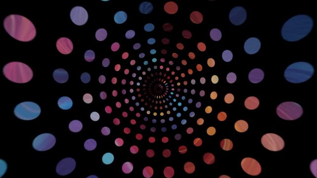 Dark coloured circular cavy dot background 