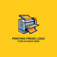 printing press icon vector illustration