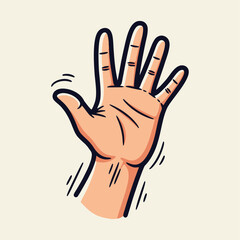 hand vector illustration