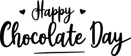 Fototapeta premium happy chocolate day vector