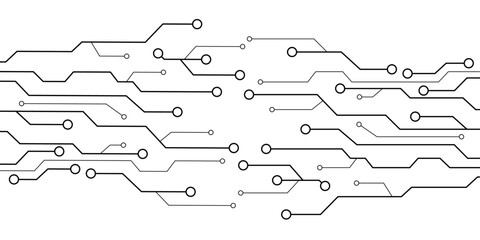 Fototapeta premium Circuit board technology element vector illustration