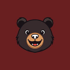 Bear head logo icon