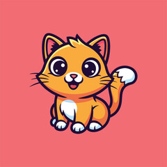 Cat illustration vector