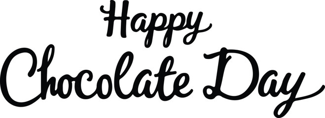 happy chocolate day vector
